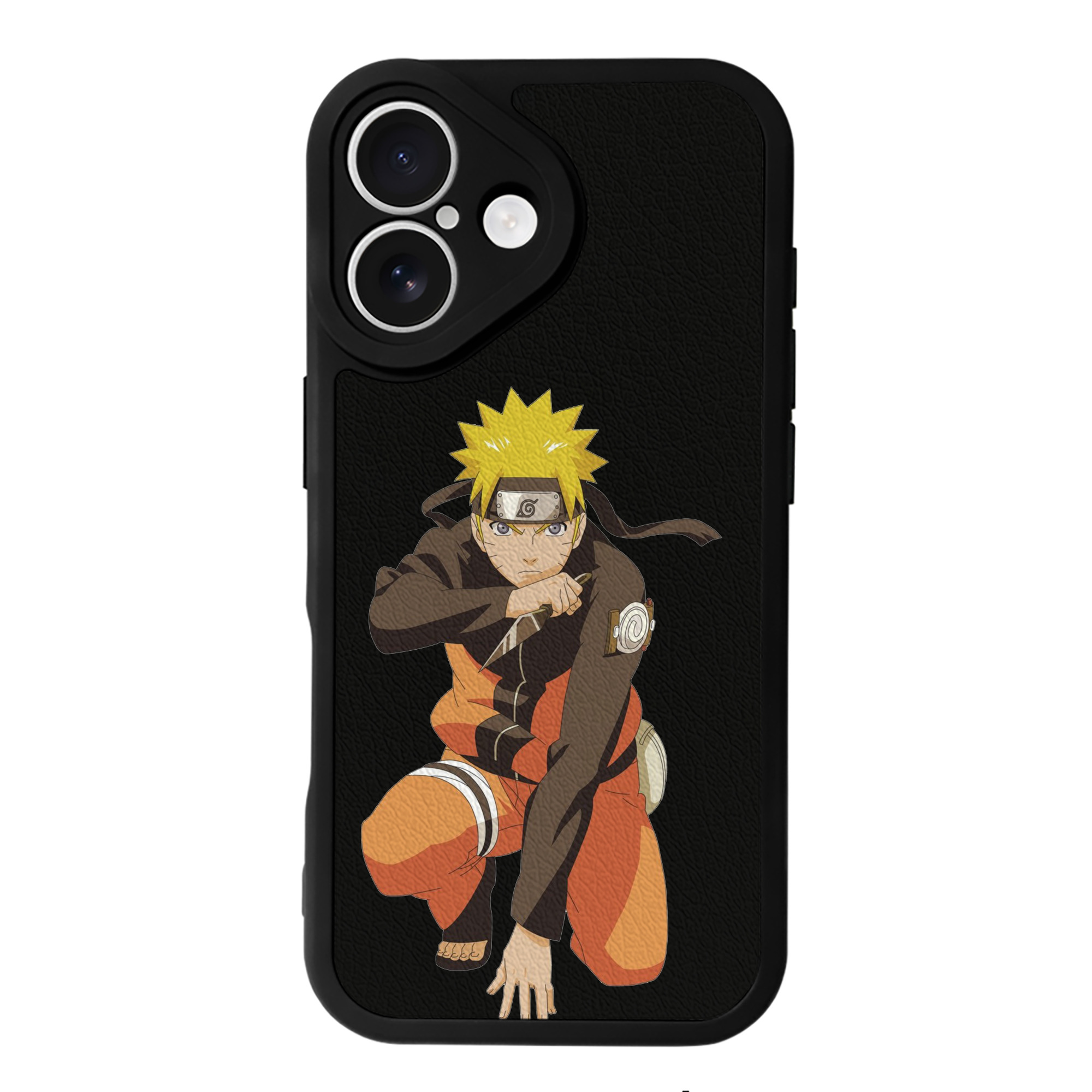 （画像用） NARUTO -ナルト- うずまき ナルト Uzumaki Naruto 【iPhone 16シリーズ対応】シリコンスマホケース（レザー調） 材質：シリコン